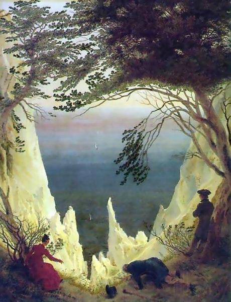 Caspar David Friedrich Chalk cliffs on Rugen by Caspar David Friedrich France oil painting art